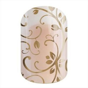 Jamberry Nail Wrap - New Gold Floral